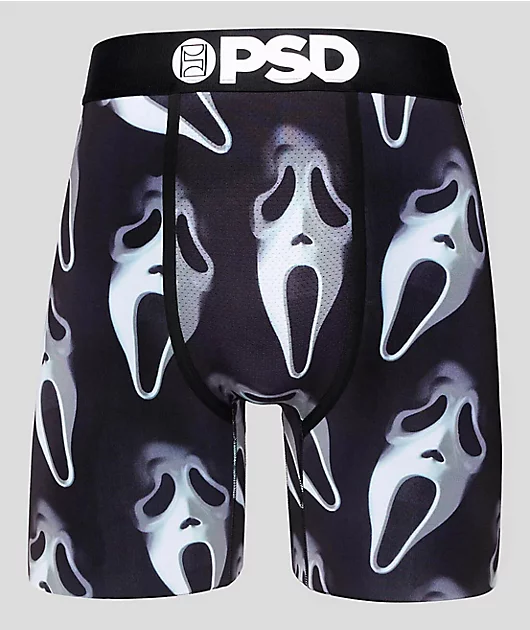 PSD x Ghost Face All Over Black Boxer Briefs