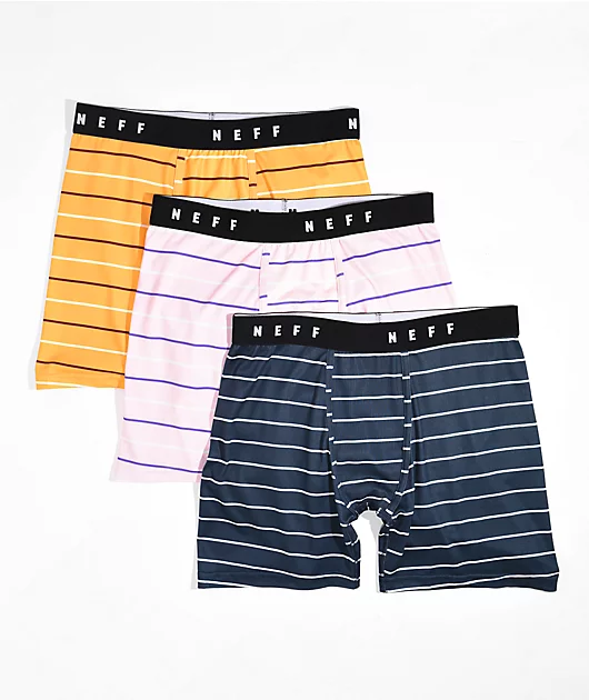 Neff Stripe Hype 3-Pack Boxer Briefs