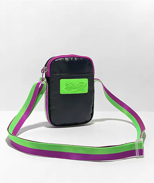 Nike Heritage S Obsidian & Green Crossbody Bag