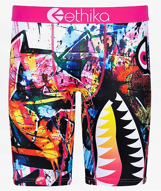 Ethika Bomber Pink Drip Boxer Briefs