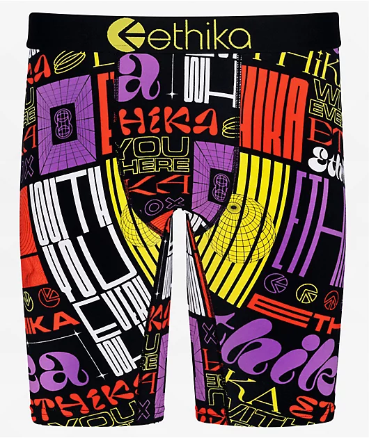 Ethika My Type Black Reactive Cotton Boxer Briefs