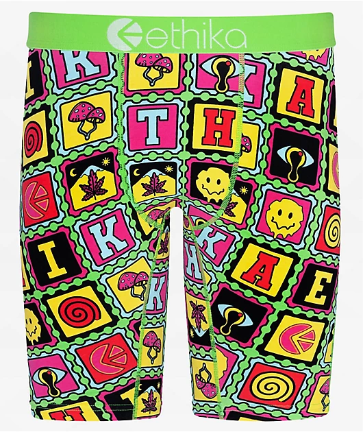 Ethika Tabs Green Reactive Cotton Boxer Briefs