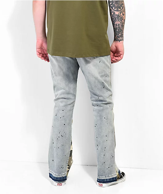 1033-eptm-camo-light-blue-flare-denim-jeans-5.webp EPTM Camo & Light Blue Flare Denim Jeans