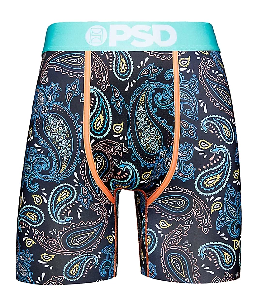 PSD Paisley Park Blue Boxer Briefs