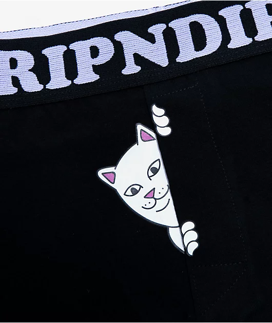 RIPNDIP Peeking Nermal Black Boxer Briefs