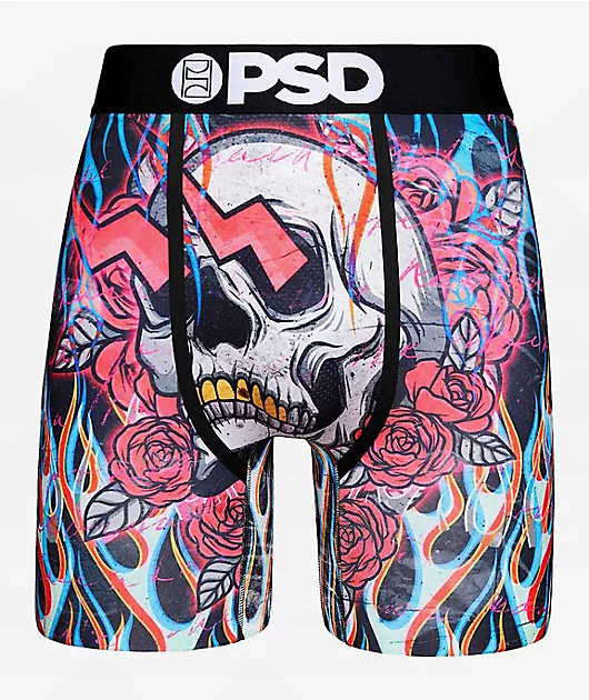 PSD Flames N Bones Boxer Briefs