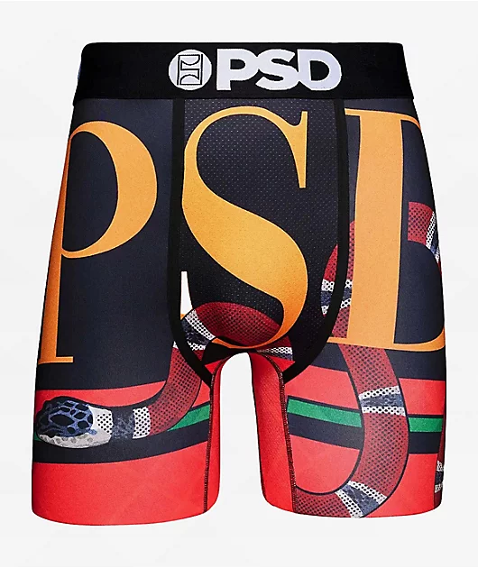 PSD Serpent Black Boxer Briefs