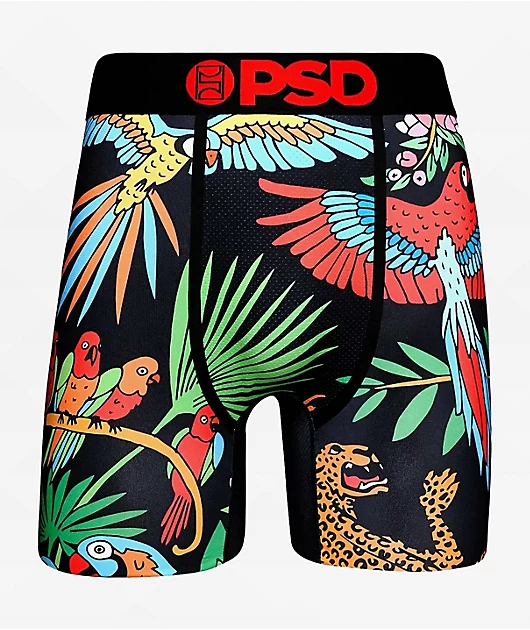 PSD Tropics Black Boxer Briefs