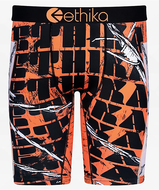 Ethika Hi Visibility Black & Orange Boxer Briefs