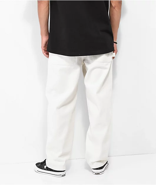 Empyre Skate Denim Cream Carpenter Pants