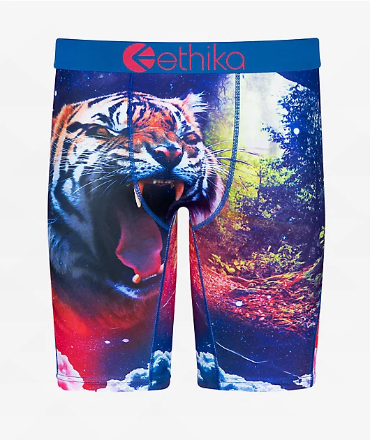 Ethika Kids Jungle Dreams Blue Boxer Briefs