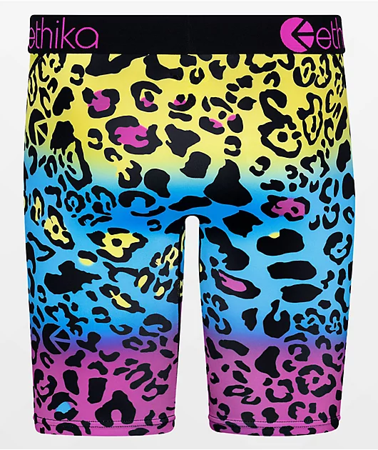 Ethika Cheetah Warp Print Boxer Briefs