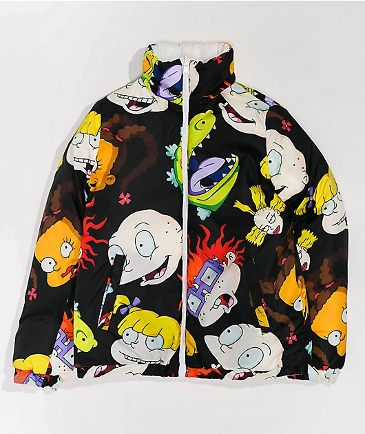 Members Only x Nickelodeon Rugrats Hi Shine White Puffer Jacket