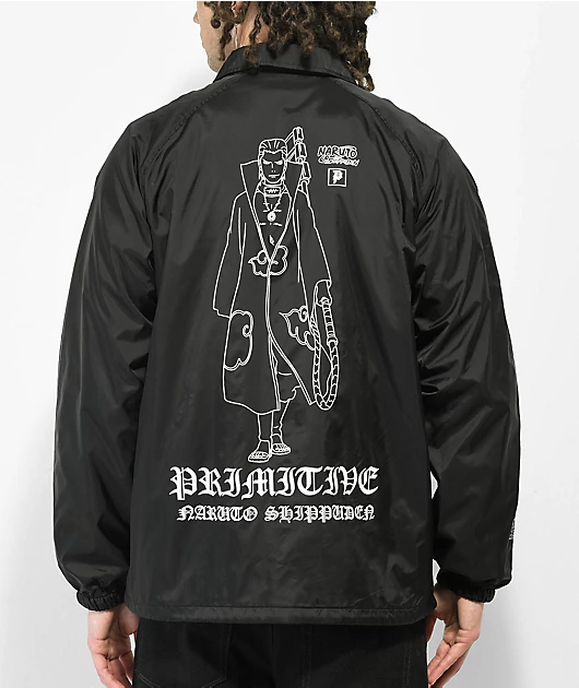 Primitive x Naruto Shippuden Hidan Black Coaches Jacket