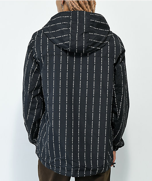 HUF Fuck It Black Windbreaker Jacket