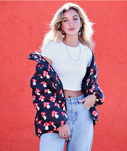 12148-daisy-street-mushroom-black-puffer-jacket-5.jpg Daisy Street Mushroom Black Puffer Jacket