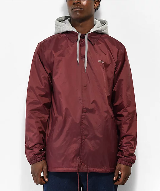 Vans Riley Burgundy Hooded Jacket