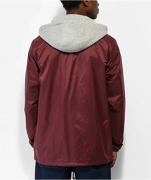 Vans Riley Burgundy Hooded Jacket