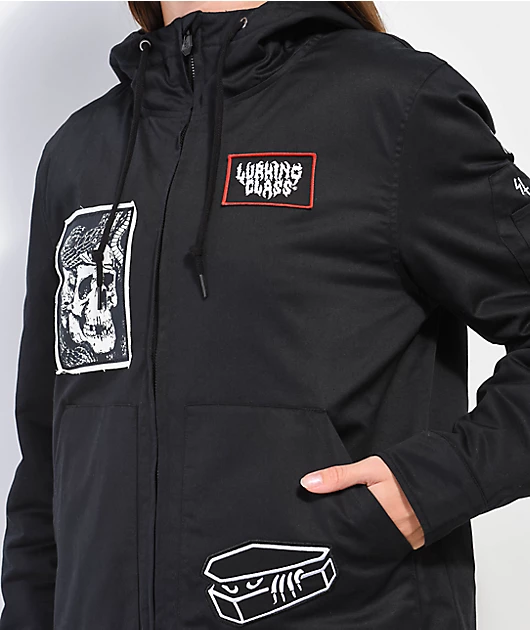 Lurking Class By Sketchy Tank DIY Patch Black Jacket
