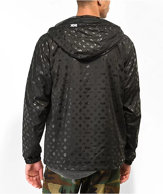 DGK Monogram Black Windbreaker Jacket