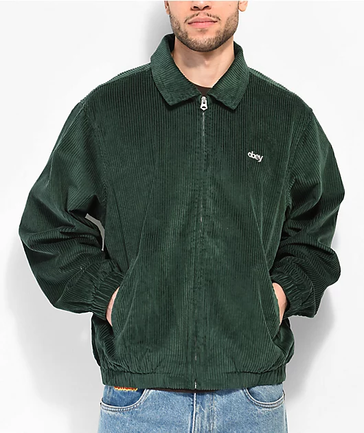 12607-obey-romes-green-corduroy-jacket-2.webp Obey Romes Green Corduroy Jacket