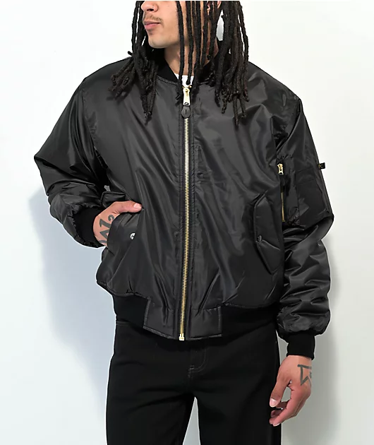 Rothco MA-1 Black Bomber Jacket
