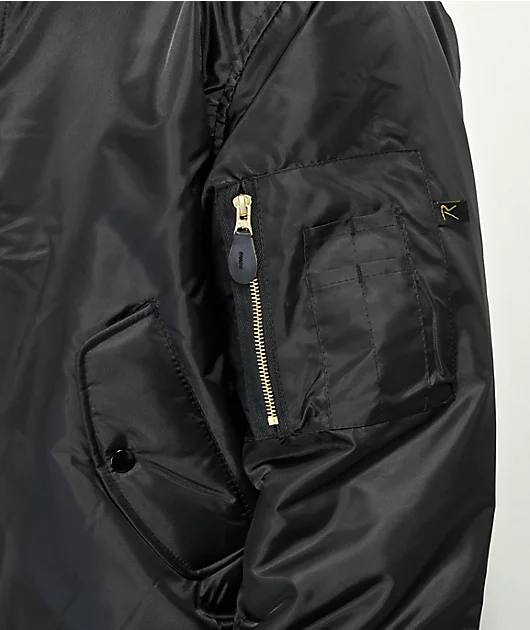 12665-rothco-ma-1-black-bomber-jacket-4.webp Rothco MA-1 Black Bomber Jacket