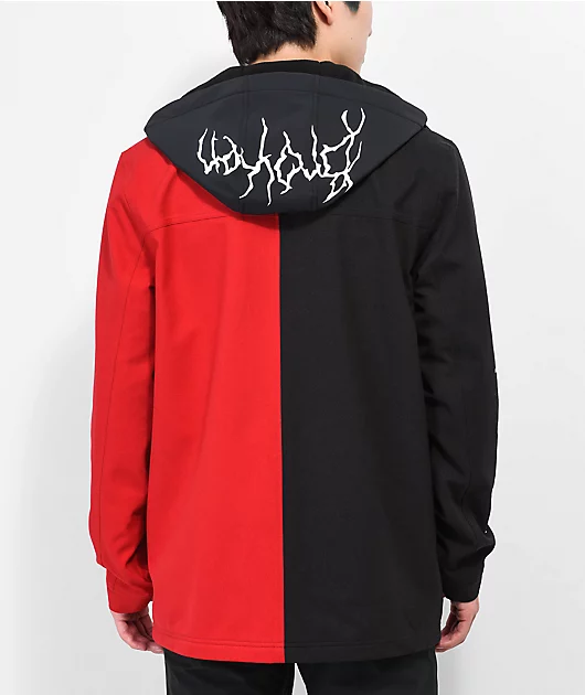 Broken Promises Bred Black & Red 10K Snowboard Jacket