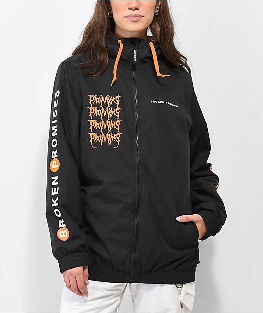 Broken Promises Addiction Black Snow Jacket
