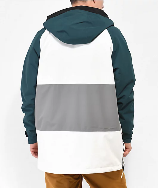 Aperture Charay Green & White 10K Snowboard Jacket
