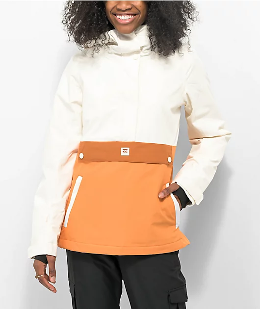 Billabong Day Break Cream & Orange Snowboard Jacket