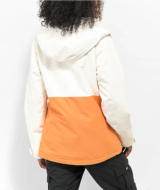 Billabong Day Break Cream & Orange Snowboard Jacket
