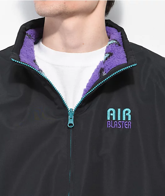 Airblaster Double Puff Black Reversible Snowboard Jacket