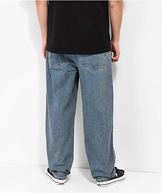 Empyre Double Knee Medium Blue Skate Jeans