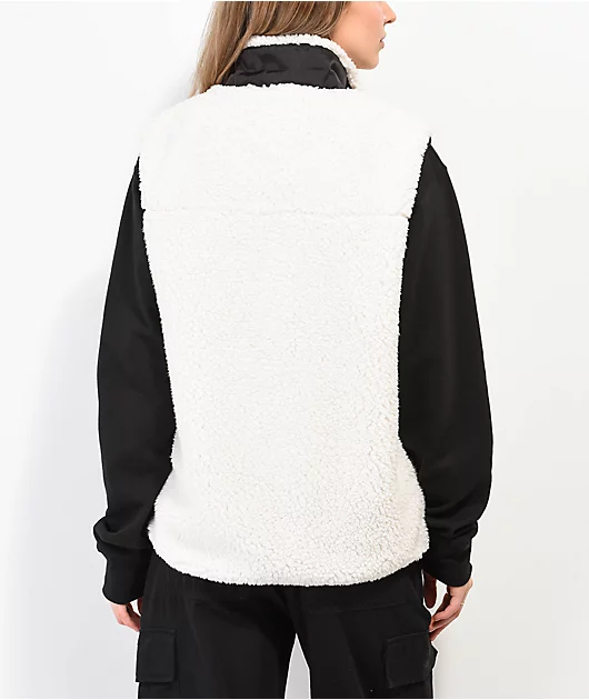 Dravus Marinda Beige Sherpa Vest