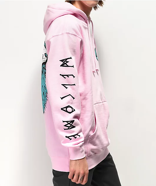 13550-welcome-sloth-pink-hoodie-4.webp Welcome Sloth Pink Hoodie