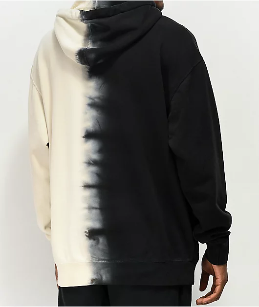 Welcome Chimera Dip-Dyed Bone White & Black Hoodie