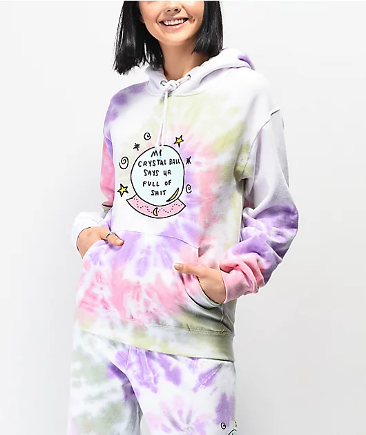 JV by Jac Vanek Crystal Ball Tie Dye Hoodie