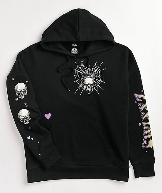SWIXXZ Tangled Skull Black Hoodie