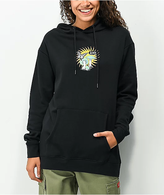 Empyre Jasmine Love Mushroom Black Hoodie