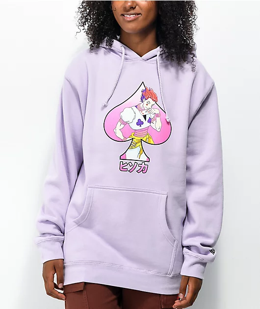 Hypland x Hunter x Hunter Hisoka Lavender Hoodie