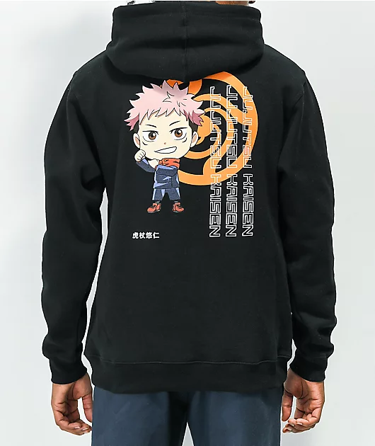 Episode x Jujutsu Kaisen Itadori Black Hoodie