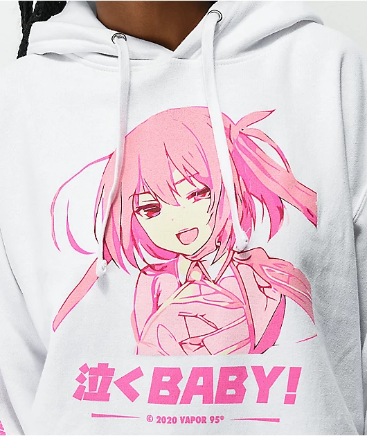 Vapor95 I'm Baby White Hoodie