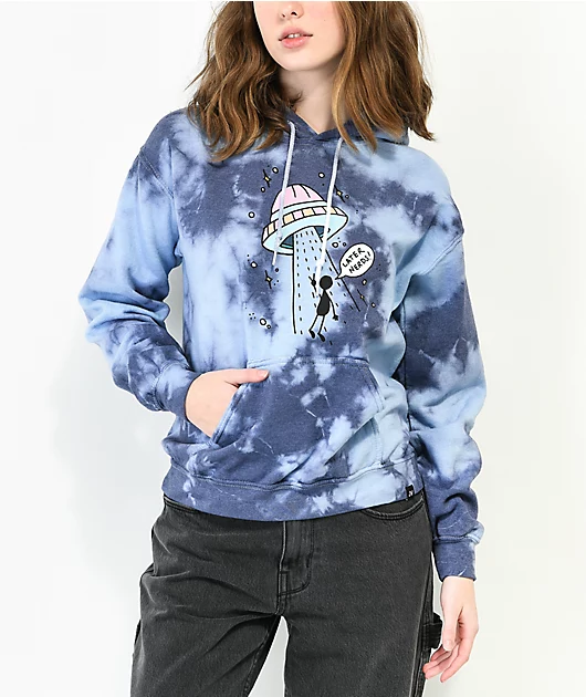 JV by Jac Vanek Later Nerds Purple Tie Dye Hoodie