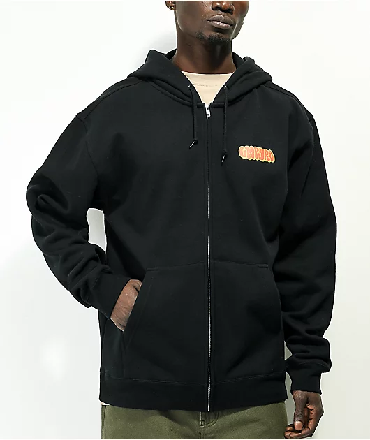 Empyre Sk8 Graffiti Logo Black Zip Hoodie