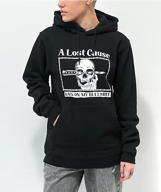A Lost Cause Back On Black Hoodie