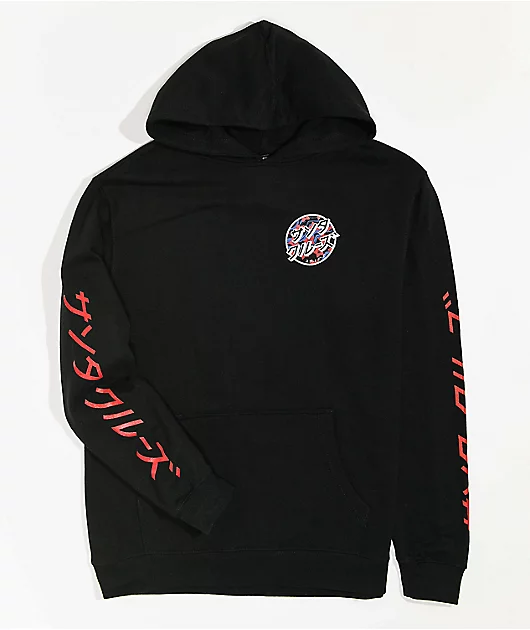 Santa Cruz Kids Japan Dot Black Hoodie
