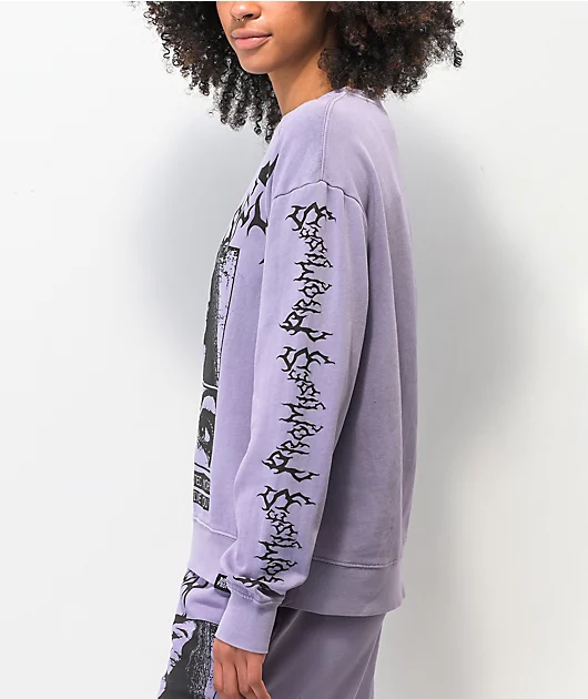 Broken Promises Okay To Cry Purple Crewneck Sweatshirt