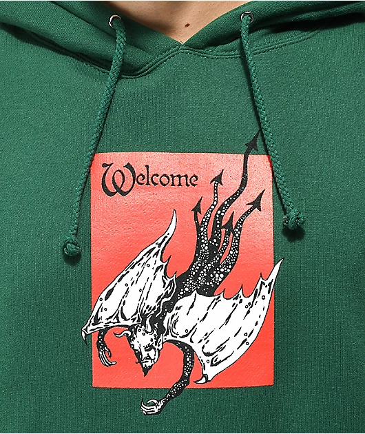 Welcome Unholy Diver Green Hoodie