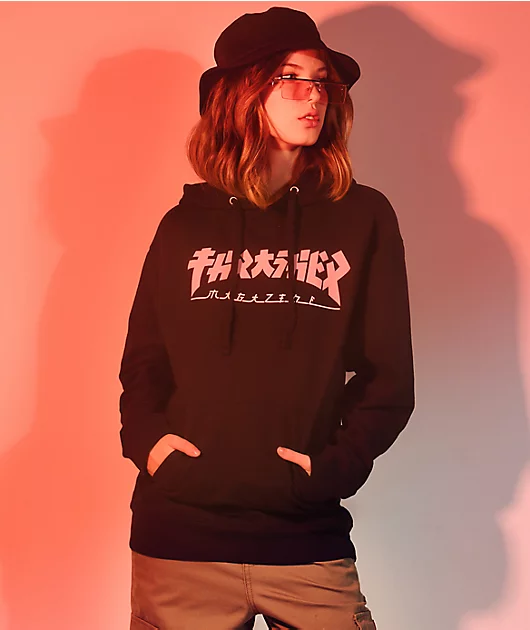 Thrasher Godzilla Black Hoodie